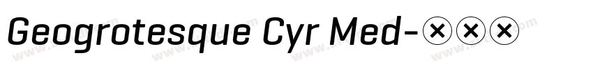 Geogrotesque Cyr Med字体转换